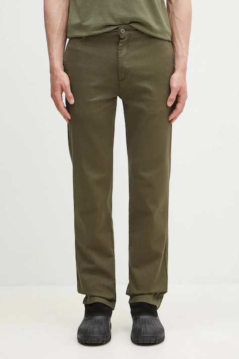 Alpha Industries pantaloni Alpha Chino Pant barbati, culoarea verde, drept, 146203.142