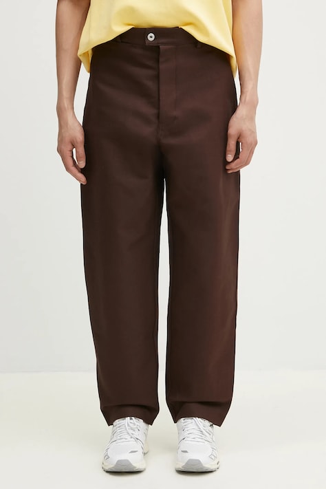 Kenzo pantaloni uomo colore marrone FF55PA3659GB.90