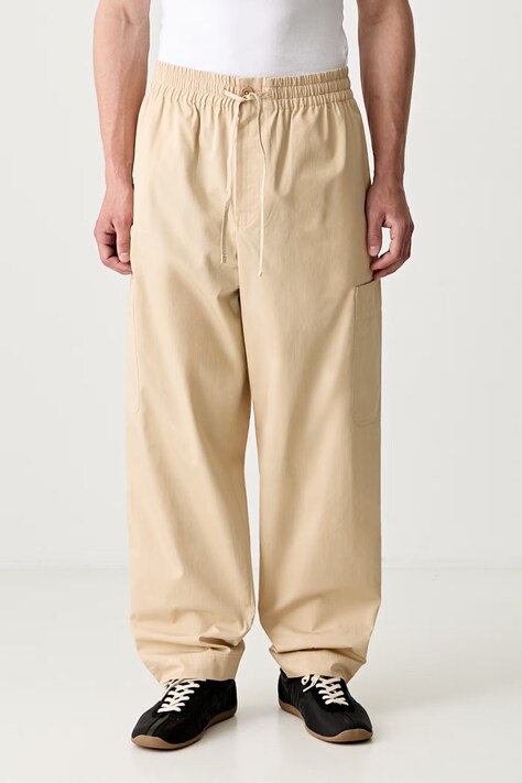 Kenzo cargo trousers cotton Men's beige regular waist FF55PA5019SC.11