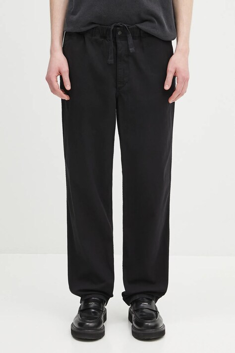 Norse Projects pantaloni Ezra Light Stretch culoarea negru, cu fason chinos, N25.0369.9999