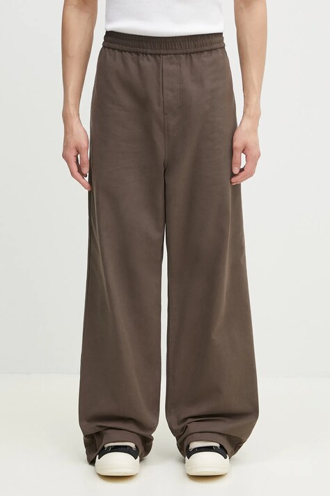 Daily Paper spodnie Twill Trackpants męskie kolor brązowy proste 2511140