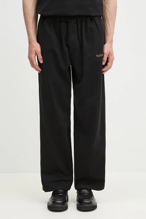 No Problemo pamut nadrág Mini Problemo Work Pant - Twill fekete, egyenes, NP3011403