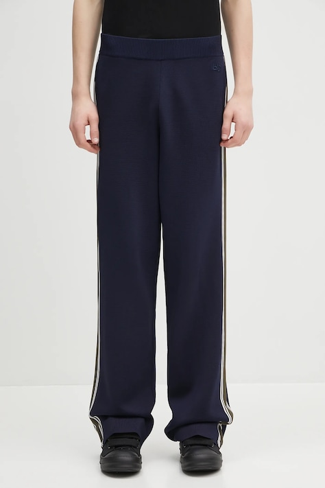 Wales Bonner spodnie dresowe Tide Track męskie kolor granatowy z aplikacją US25KN35.KN05.599