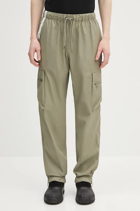 Παντελόνι Rains Cargo Rain Pants Regular W3 χρώμα: πράσινο, 18850.108