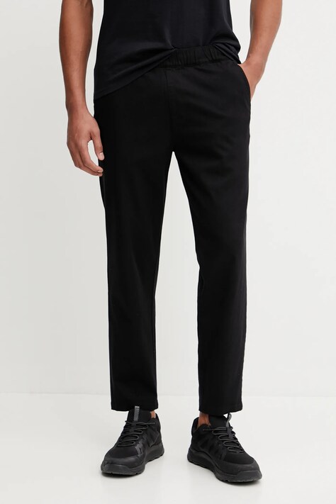 Picture pantaloni Dalaro culoarea negru, drept, MJS0084
