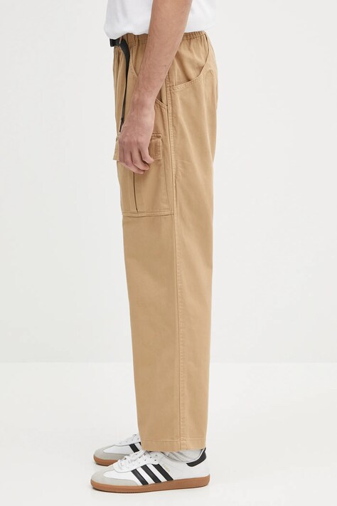 Бавовняні штани Gramicci Front Cargo Pant — SS25-SPM0ZP, бежевий — фото 2