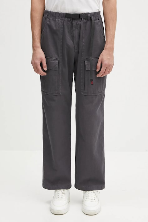 Gramicci pantaloni in cotone Front Cargo Pant uomo colore grigio G5SM.P089