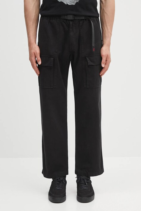 Gramicci cotton trousers Front Cargo Pant black color G5SM.P089