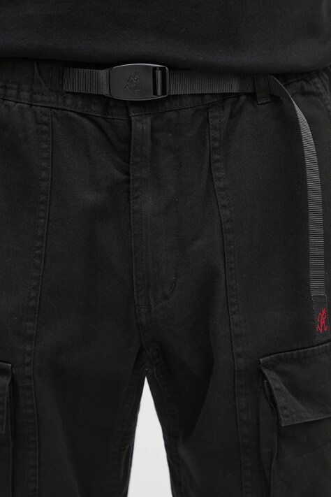 Бавовняні штани Gramicci Front Cargo Pant — SS25-SPM0ZP, чорний — фото 4