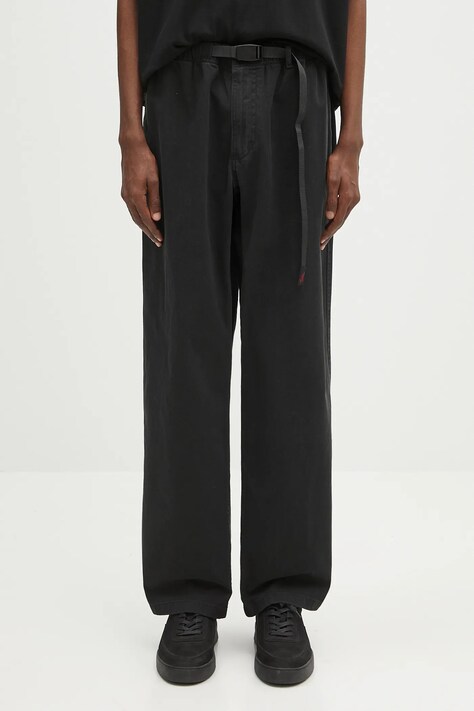 Pamučne hlače Gramicci Pant Straight Fit boja: crna, ravna, G116.OGT