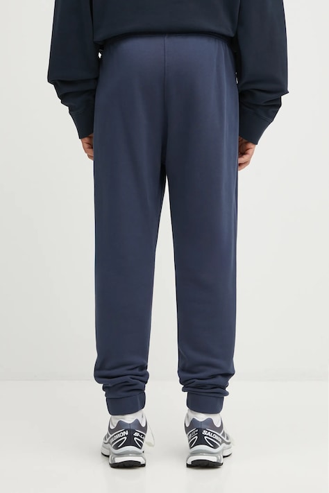 Maison Kitsuné pantaloni tuta di cotone Bold Fox Head Patch Comfort uomo colore blu navy MM01125KM0321
