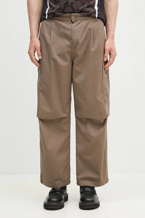 Carhartt WIP pantaloni de bumbac Cole Cargo Pant barbati, culoarea verde, cu fason cargo, I030477.1YJ02