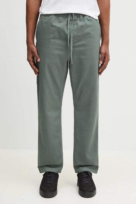 Бавовняні штани Carhartt WIP Flint Pant чоловічі колір зелений прямі I029919.1YFGD