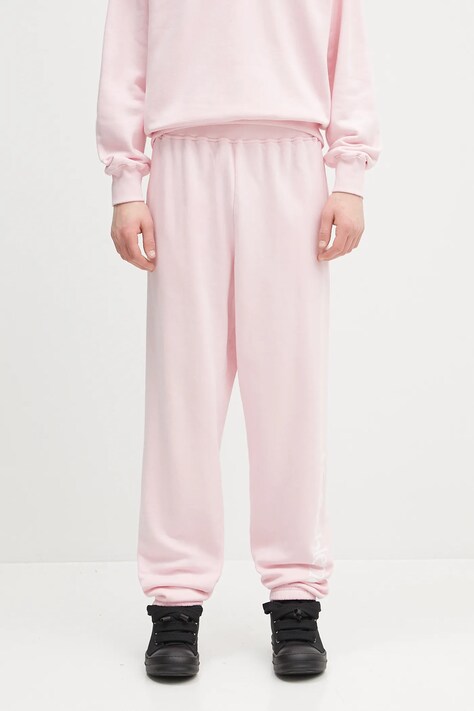 No Problemo spodnie dresowe bawełniane No Problemo Sweatpant kolor różowy gładkie NP3000203