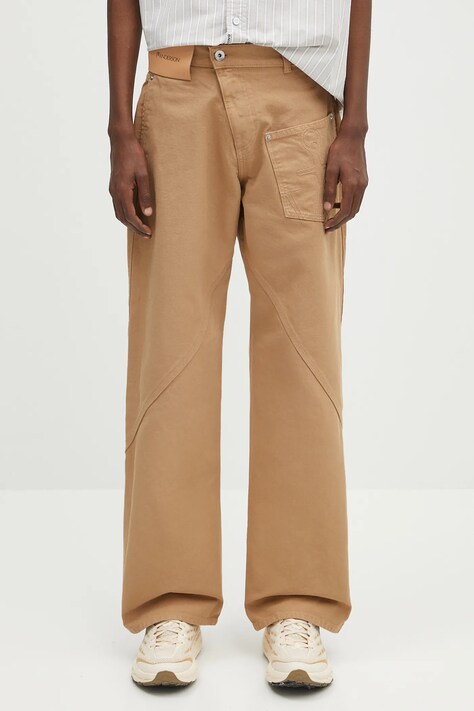 JW Anderson cotton trousers Twisted Workwear beige color TR0405.PG1744.130