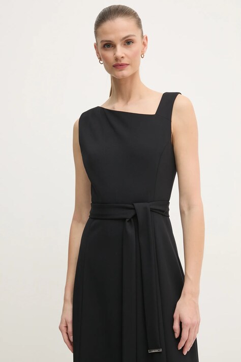 Calvin Klein rochie culoarea negru, mini, evazată, K20K207895
