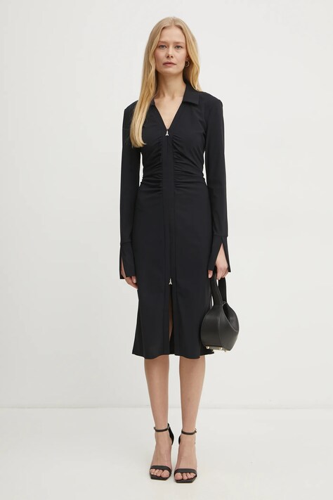 Φόρεμα Patrizia Pepe χρώμα: μαύρο, 8A1452 JZ26