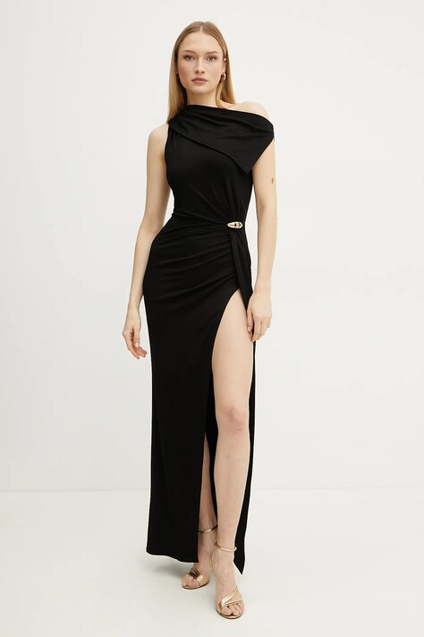 Elisabetta Franchi ruha fekete, maxi, testhezálló, ABR0551E2