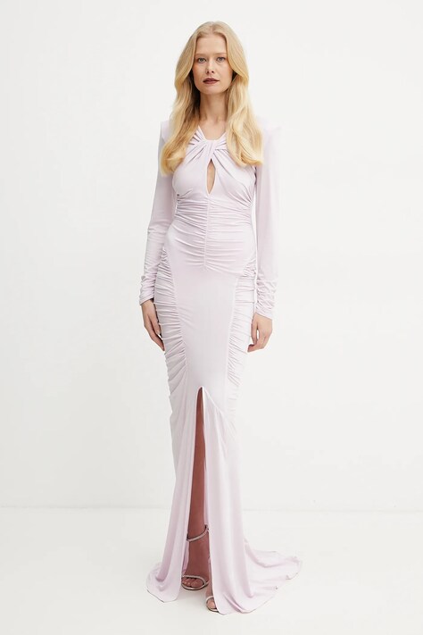 Šaty Elisabetta Franchi růžová barva, midi, ABR3251E2