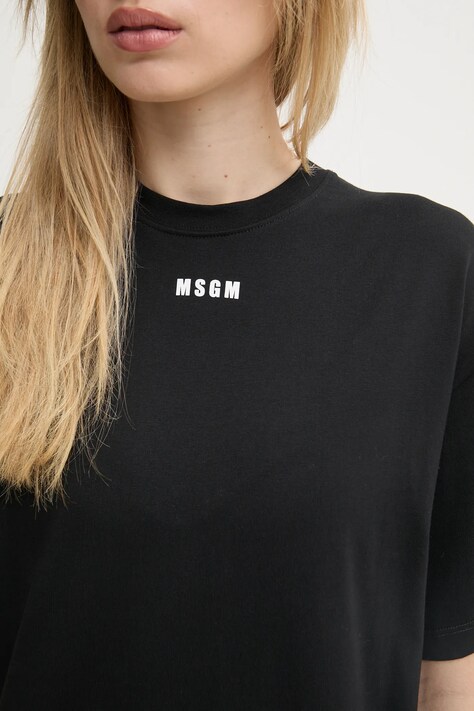 Сукня MSGM — SS25-SUD04L, чорний — фото 5