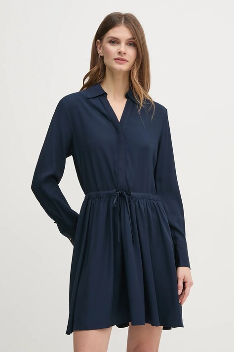 Tommy Hilfiger rochie culoarea bleumarin, mini, evazată, WW0WW44020