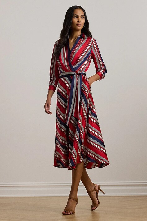 Φόρεμα Lauren Ralph Lauren χρώμα: κόκκινο, 250957090