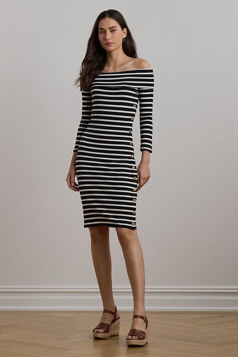 Šaty Lauren Ralph Lauren tmavomodrá barva, mini, 250957718