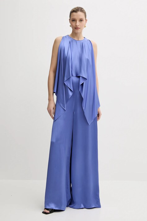 Pinko salopetă culoarea violet, cu decolteu rotund, 104993 A2GZ