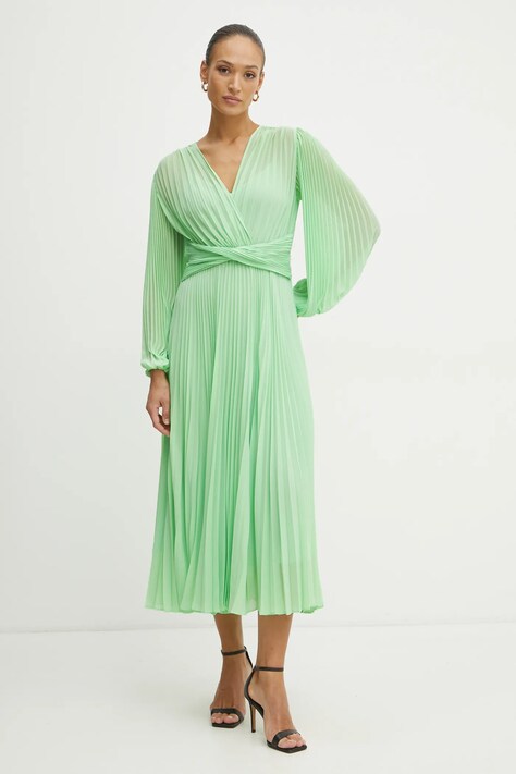Šaty Twinset zelená barva, maxi, 251TP2330