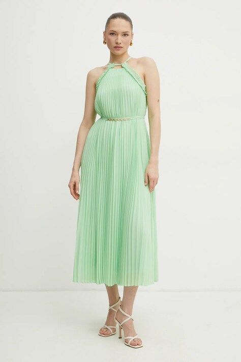 Šaty Twinset zelená barva, maxi, 251TP2332