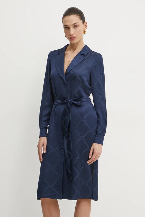 Twinset rochie culoarea bleumarin, mini, dreaptă, 251TP2013