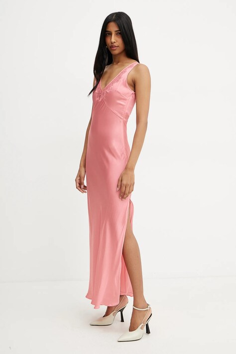 Šaty Twinset růžová barva, maxi, 251TP2370