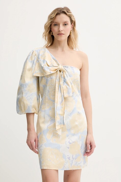Twinset rochie din bumbac mini, evazată, 251AX2034