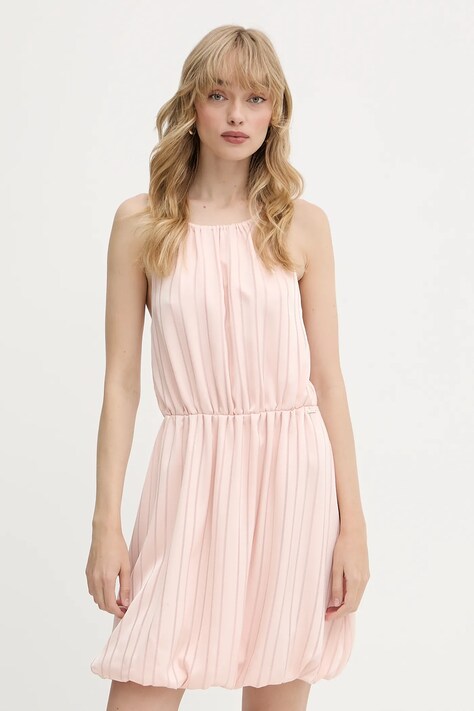 Šaty Armani Exchange béžová barva, mini, XW000194 AF12744