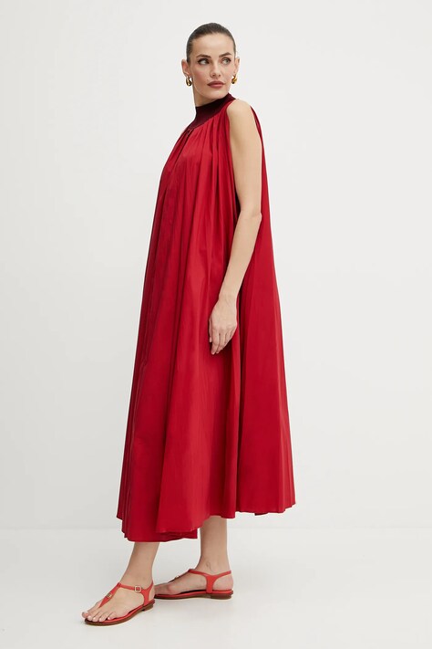 Liviana Conti rochie culoarea rosu, midi, oversize, L5SK27