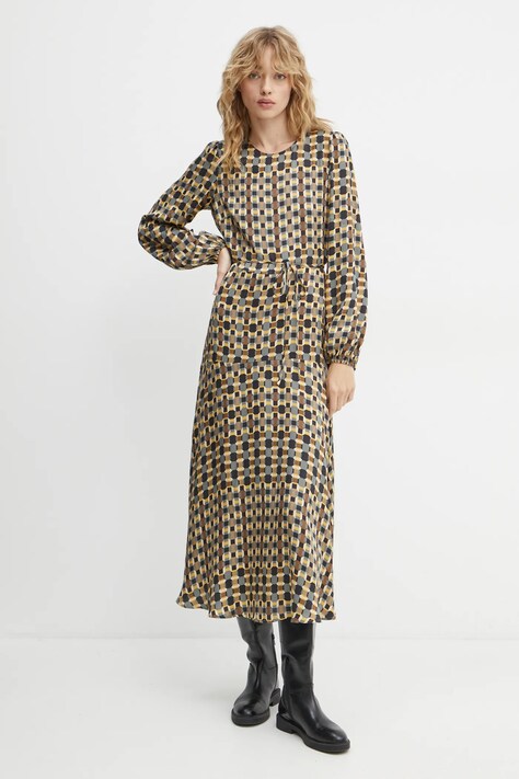 Marc O'Polo rochie culoarea gri, maxi, evazată, 500082521037
