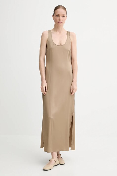 Marc O'Polo rochie culoarea bej, maxi, dreaptă, 503085421055