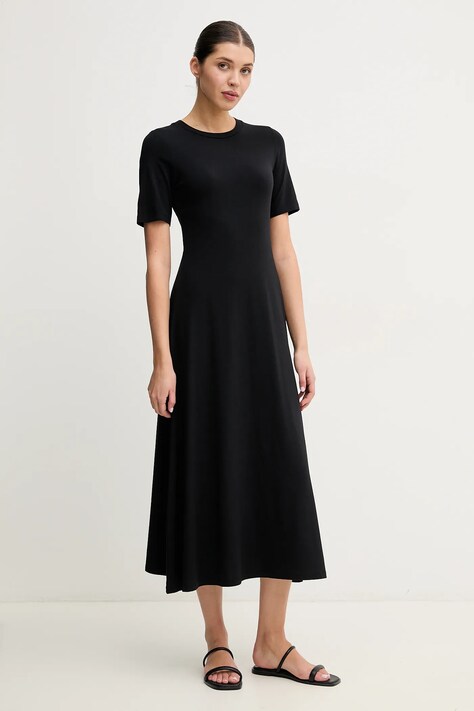 Marc O'Polo rochie culoarea negru, maxi, evazată, 503308759149