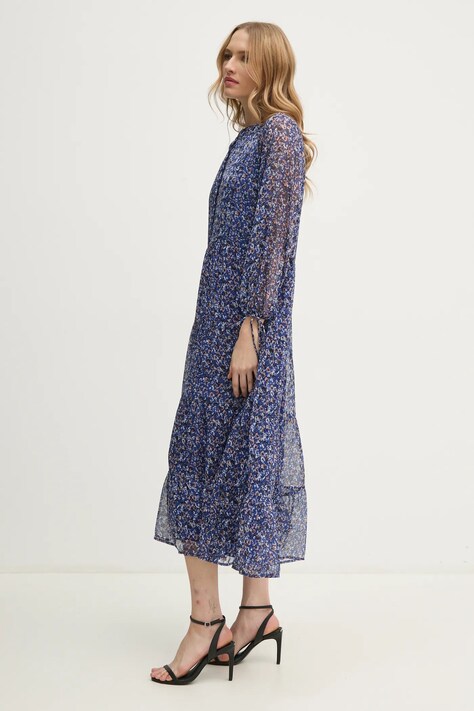 Šaty Pepe Jeans ARIANA modrá barva, maxi, PL953631