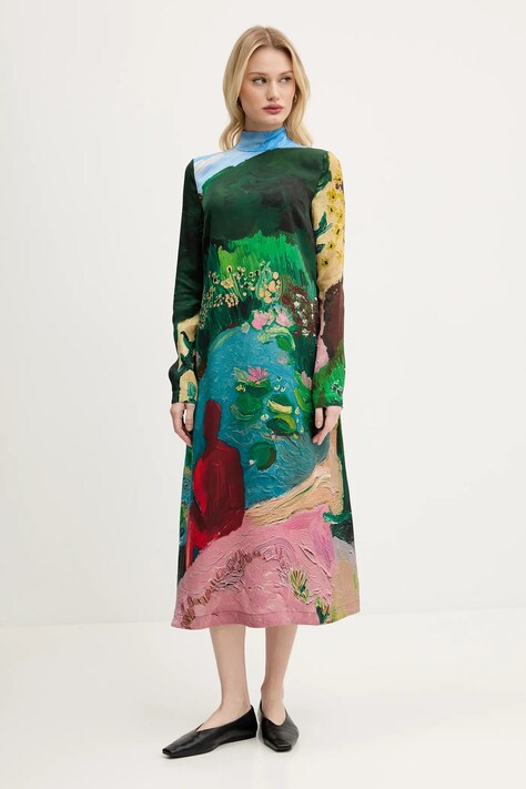 Stine Goya rochie midi, evazată, SG-PS25-D017-2263P