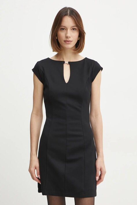 Guess rochie culoarea negru, mini, mulată, W5RK02 KCMU2