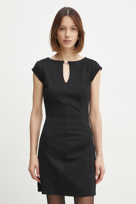 Guess rochie culoarea negru, mini, mulată, W5RK02 KCMU2