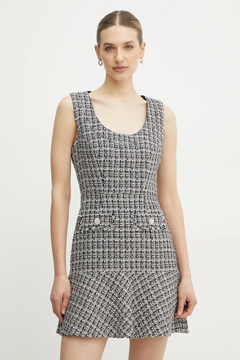 Guess rochie DAPHNEE culoarea negru, mini, evazată, W5RK10 WGW82