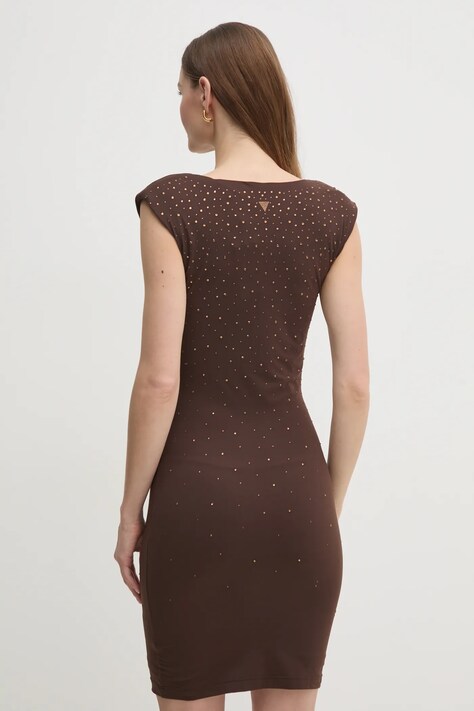 Сукня Guess ROSY — SS25-SUD0M1, коричневий — фото 3