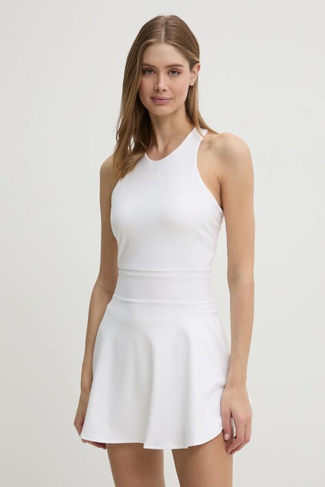 Sportovní šaty adidas Performance Tennis béžová barva, mini, JE7098