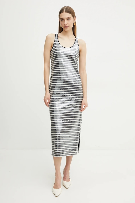 Šaty Marella BEATI tmavomodrá farba, midi, rovný strih, 2513621054200