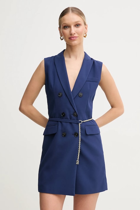 Marella rochie Emme by Marella culoarea bleumarin, mini, mulată, 2515221092200