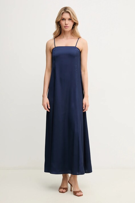 Marella rochie Emme by Marella culoarea bleumarin, maxi, evazată, 2515221112200