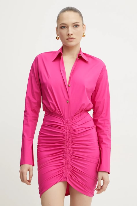 Šaty Versace Jeans Couture růžová barva, mini, 78HAO902 N0431
