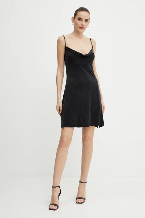 Šaty Versace Jeans Couture černá barva, mini, 78HAO936 J0190